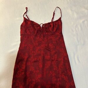 Princess Polly Noda maxi dress burgundy